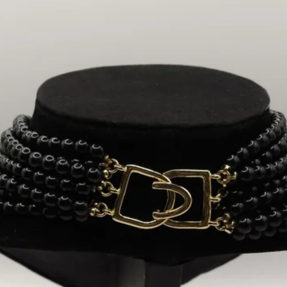 KENNETH JAY LANE beaded necklace multi-row - Picture 5 of 5